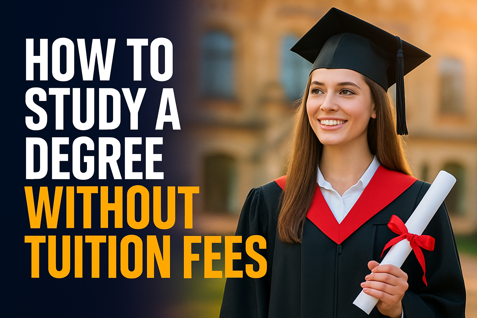 How to Study a Degree Without Upfront Tuition Fees