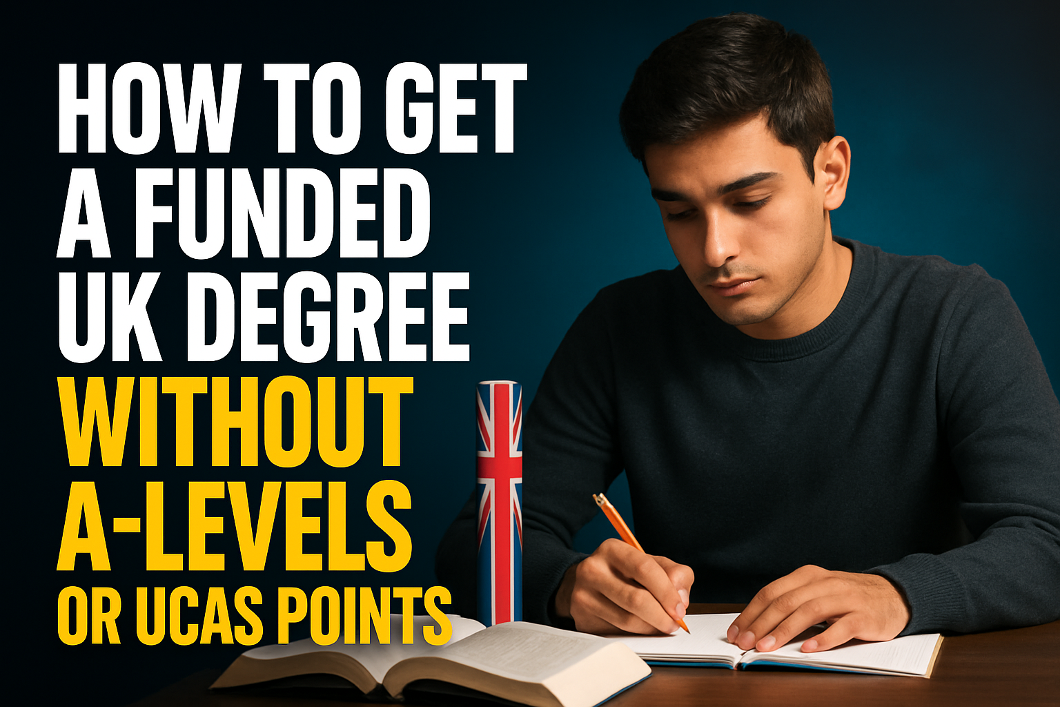 How to Get a Funded UK Degree Without A-Levels or UCAS Points